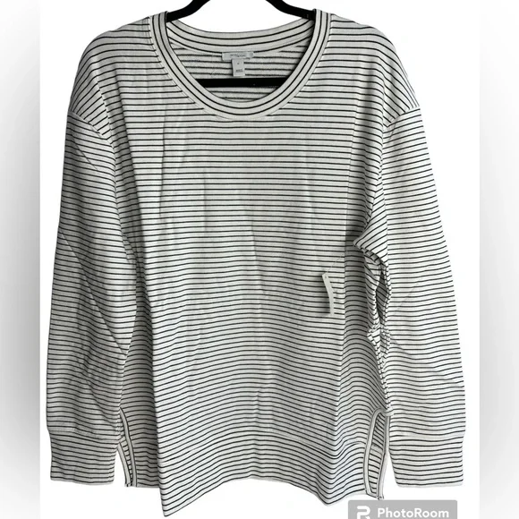 Daily Ritual Women's Terry Cotton & Modal Pullover Sweatshirt - Super Soft, Side Cutouts, Long Sleeve - View #5